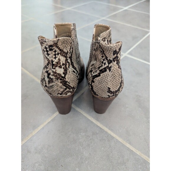 Michael Shannon Snake print Ginnie Ankle boots Size 10 - Picture 5 of 12